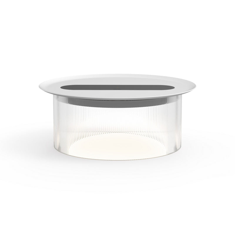 Pablo Designs - CARO SML CLR 12 WHT - LED Table - Carousel - Clear/White