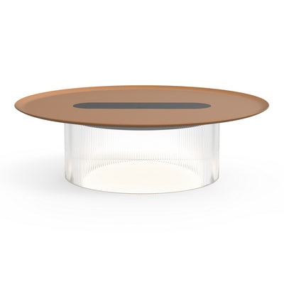 Pablo Designs - CARO SML CLR 16 TER - LED Table - Carousel - Clear/ Terracotta