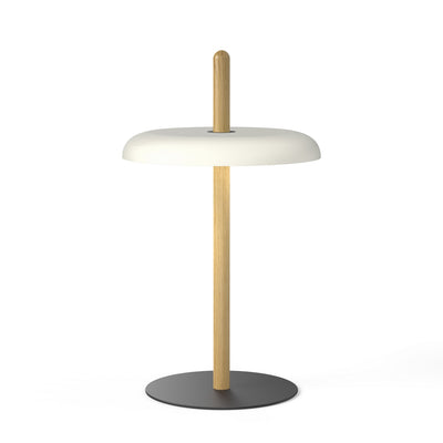 Pablo Designs - NIVE TBL OAK WHT - LED Table - Nivel - White Oak/White