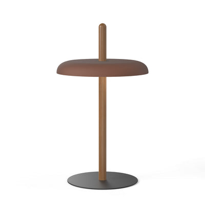 Pablo Designs - NIVE TBL WAL BRN - LED Table - Nivel - Walnut/rEspresso