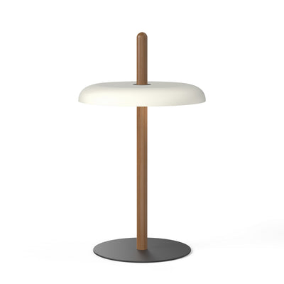 Pablo Designs - NIVE TBL WAL WHT - LED Table - Nivel - Walnut/White